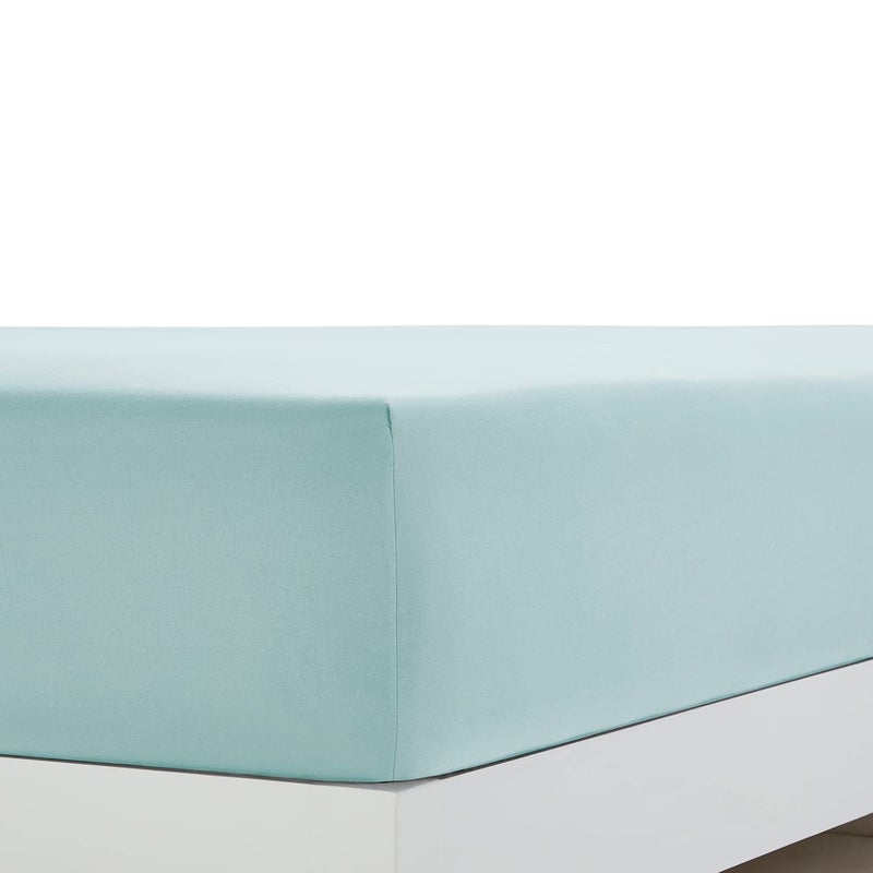 Clara Clark 1800 Premier Series 4pc Bed Sheet Set - King, Light Blue Aqua - Image 3